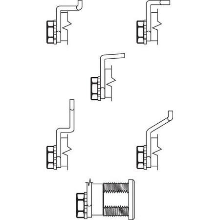 Mail Box Lock Kit With 5 Cams